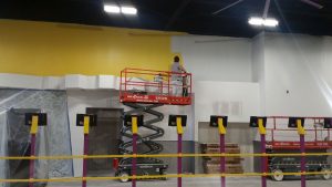 Planet Fitness interior painting