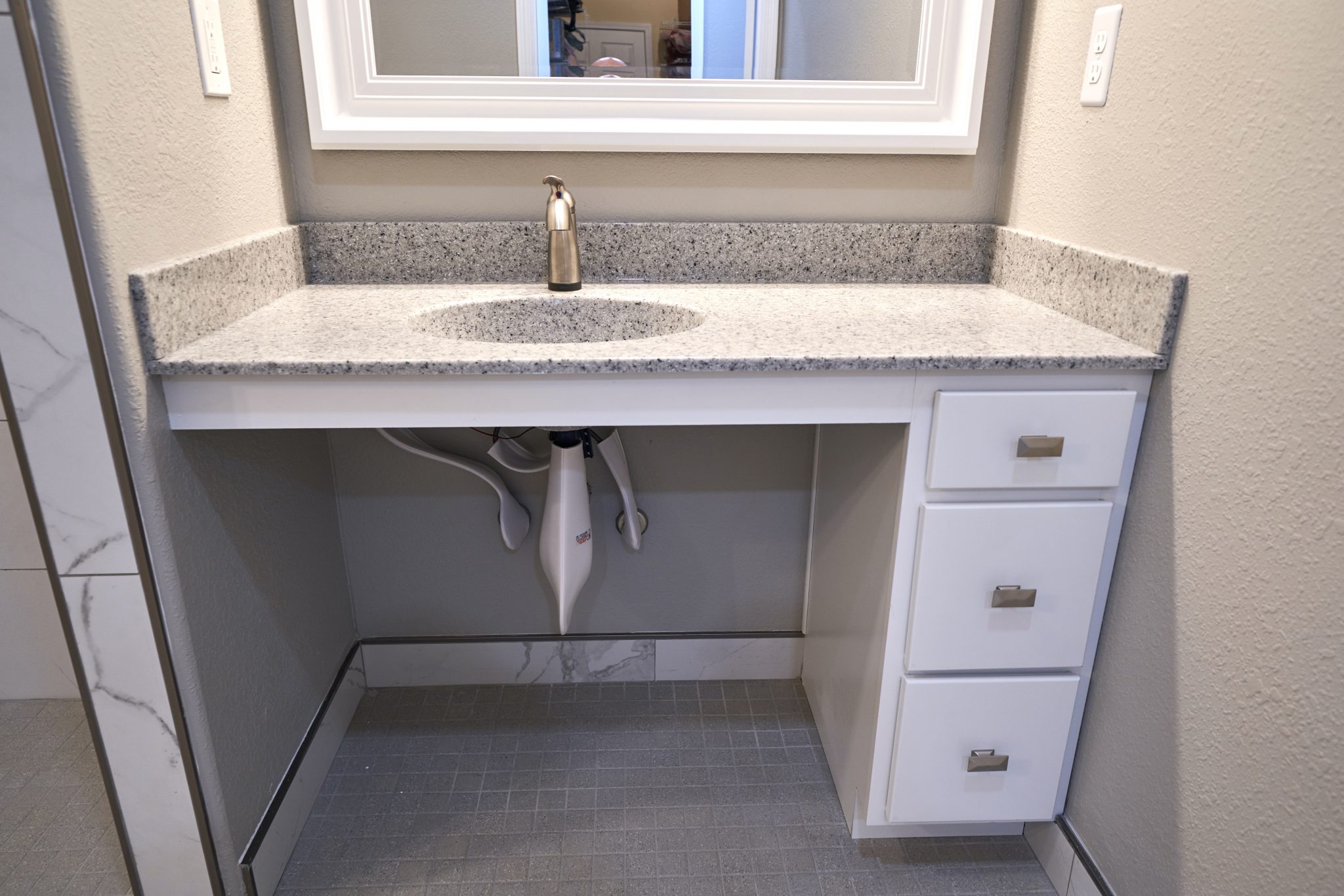 Roll Under Bathroom Vanity