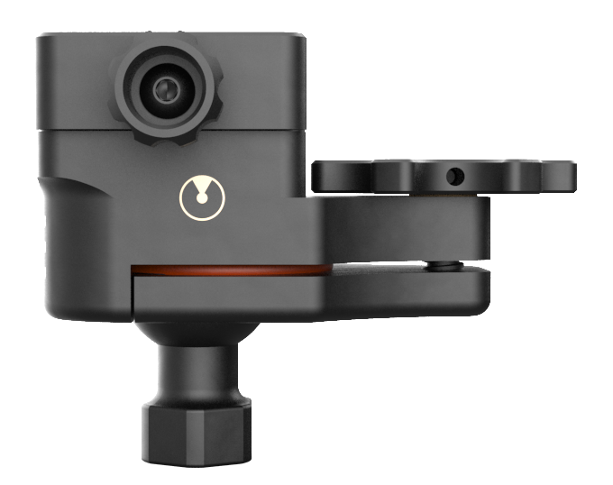 UD20041 Ball Head Kit, Arca Clamp, Side View with orange.36